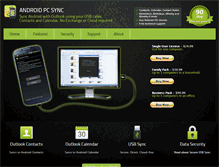 Tablet Screenshot of androidpcsync.com